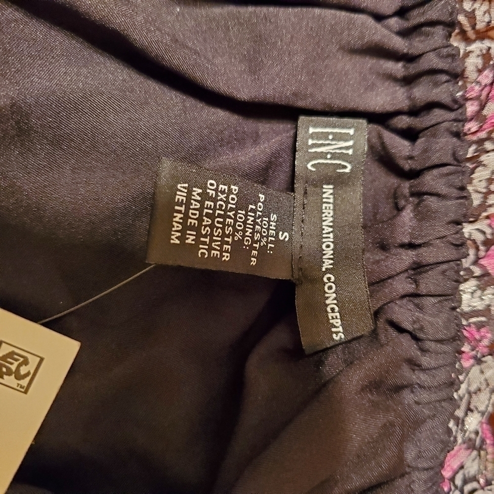 INC International Concepts Off-The-Shoulder Peasant Top Margaret Floral Size S - Picture 8 of 9